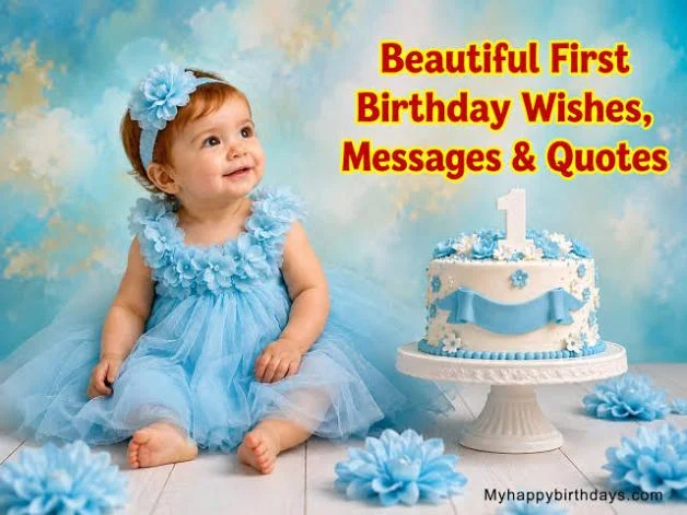 1st Birthday Wishes for Baby Girl Niece With Love and Happiness