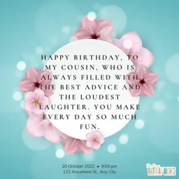 Blessing Birthday Wishes for Cousin