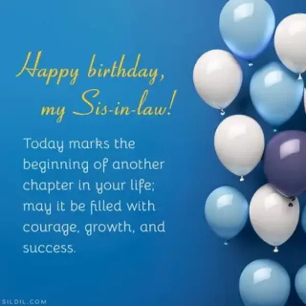 Birthday Blessings for Sister-in-Law