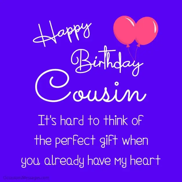 Birthday Wishes for Cousin Sweet, Funny & Heartfelt Messages
