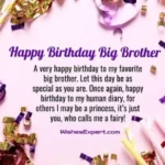 Birthday Wishes for Elder Brother
