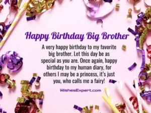 Birthday Wishes for Elder Brother