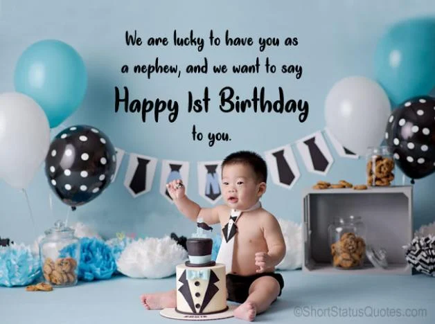 Blessing 1st Birthday Wishes for Baby Boy