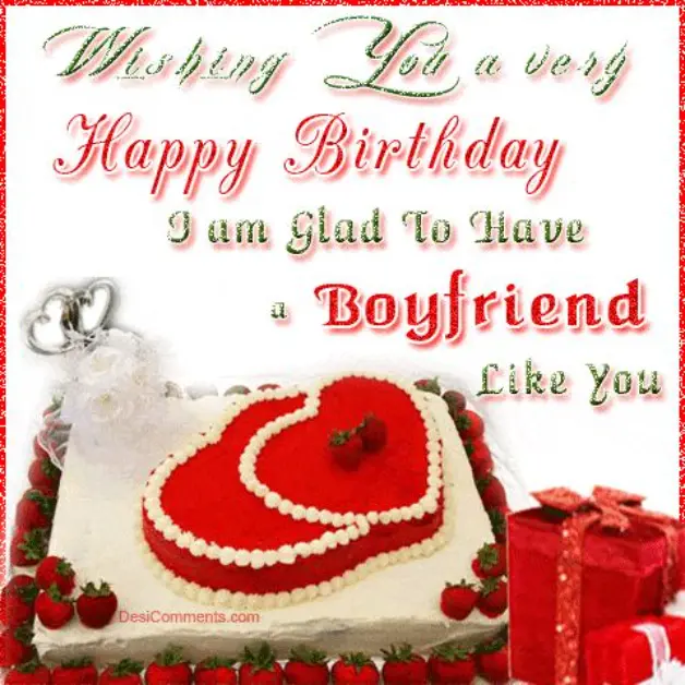 Cute Birthday Wishes for Boyfriend