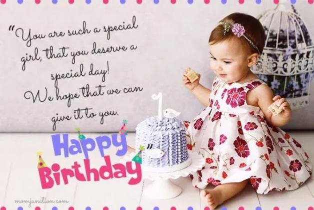 First Birthday Blessings for Baby Girl Niece