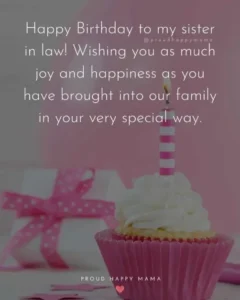 Happy Birthday Wishes for Sister in Law