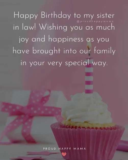 Happy Birthday Wishes for Sister in Law