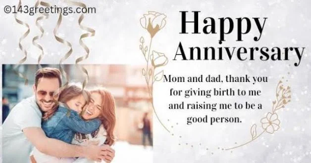 Heartfelt Anniversary Wishes for Parents from Children