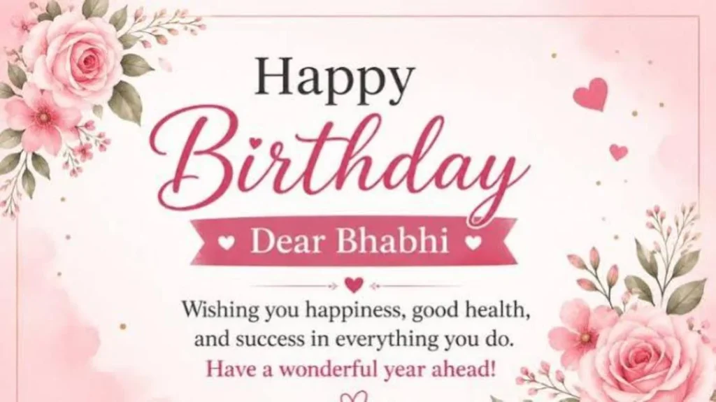 Heartfelt Birthday Wishes for Bhabhi