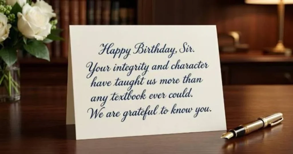 Heartfelt Birthday Wishes for Sir