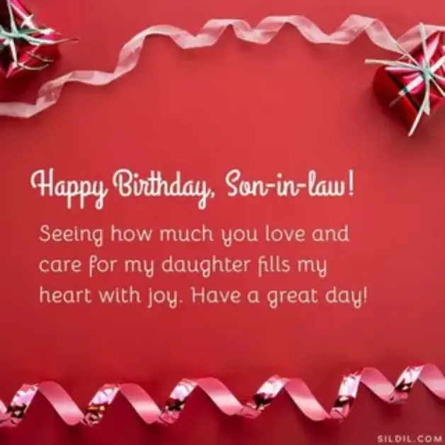 Heartfelt Birthday Wishes for Son in Law