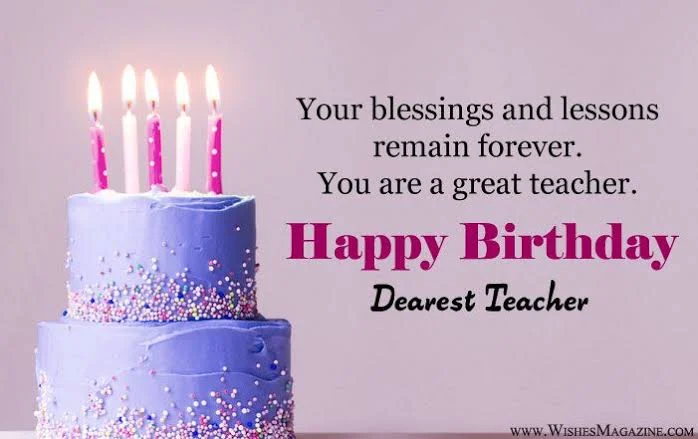 Funny Birthday Wishes for Teacher Female