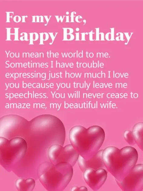 Inspirational Birthday Wishes for Wife