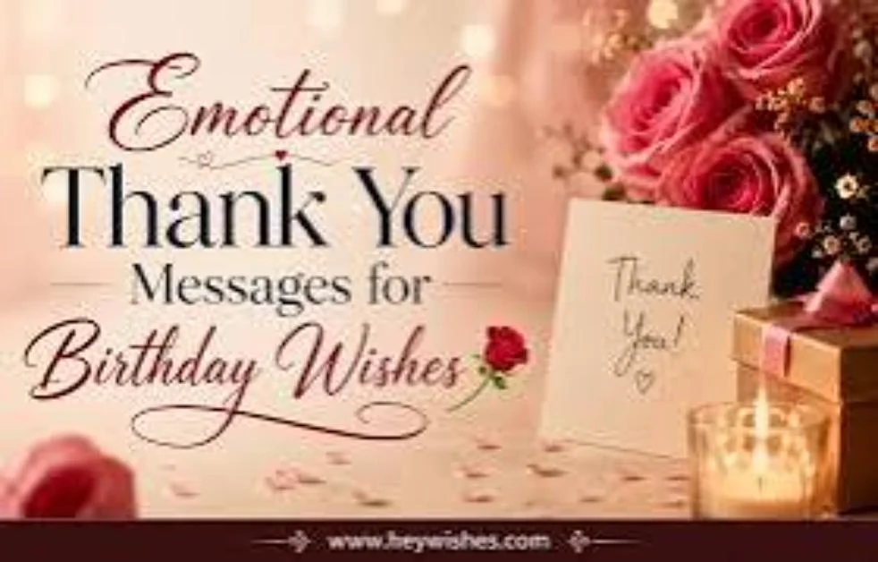 Inspirational Emotional Thank You Messages for Birthday Wishes