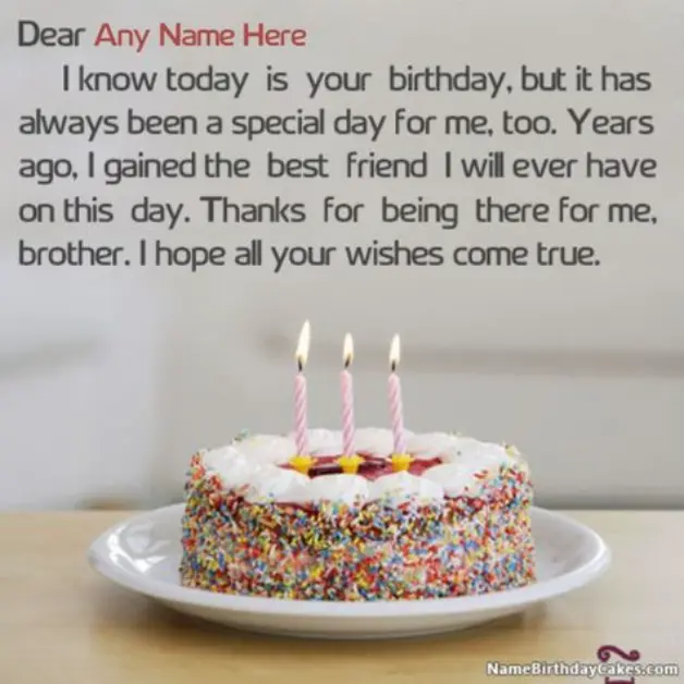 Inspirational Happy Birthday Wishes for Brother 2 Line