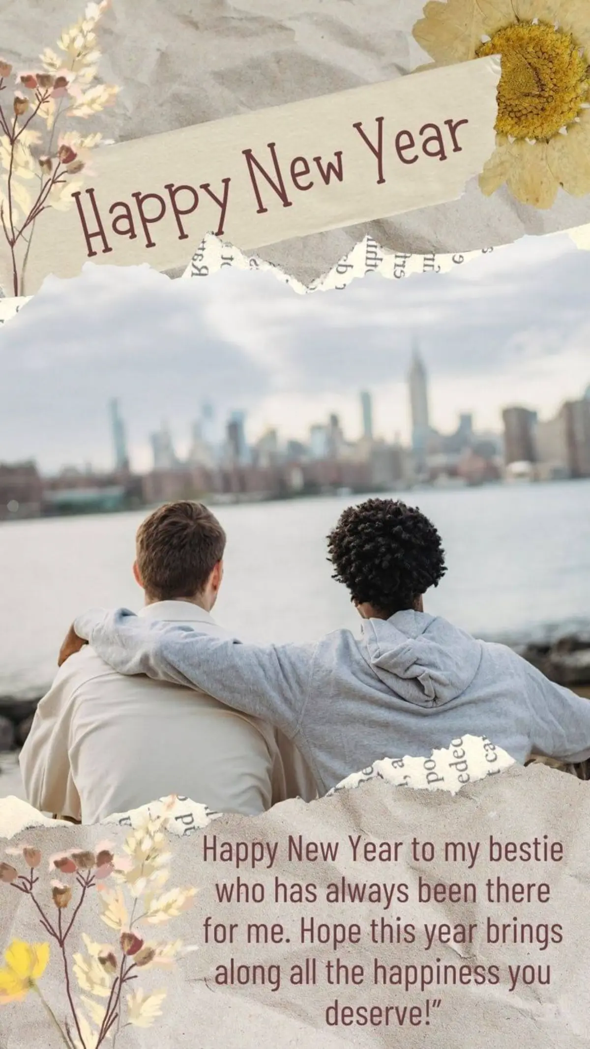 New Year Wishes for Best Friend to Start the Year with Happiness