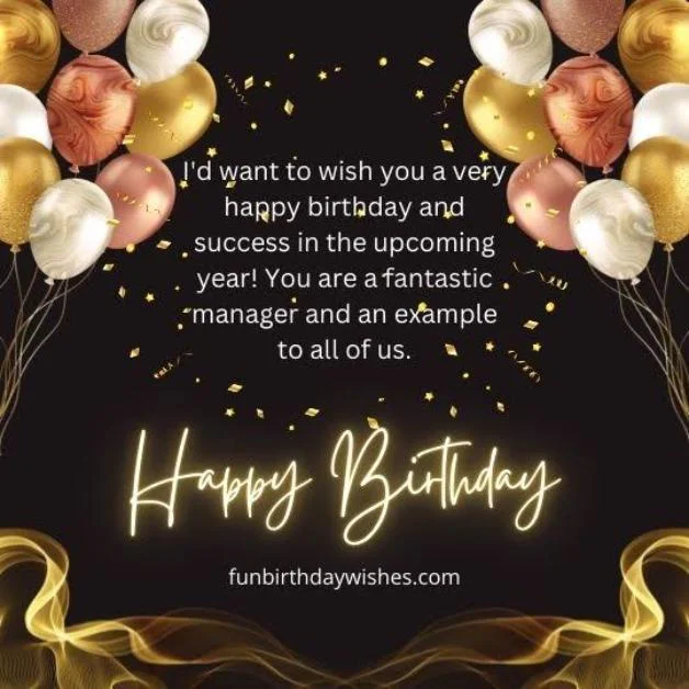 Professional Birthday Wishes for Boss
