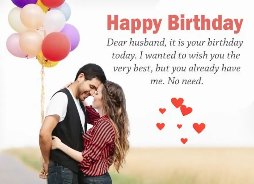 Romantic Birthday Wishes for My Husband