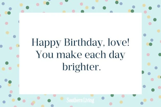 Short Birthday Wishes for Wife
