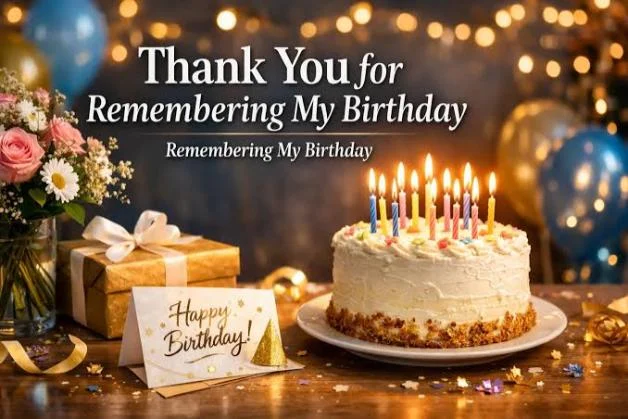 Status Thank You for Birthday Wishes