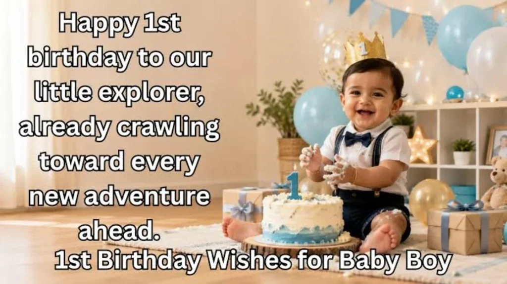 Sweet First Birthday Wishes for Baby Boy