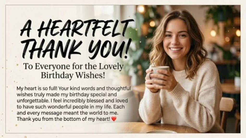 Thank You Messages for Birthday Wishes