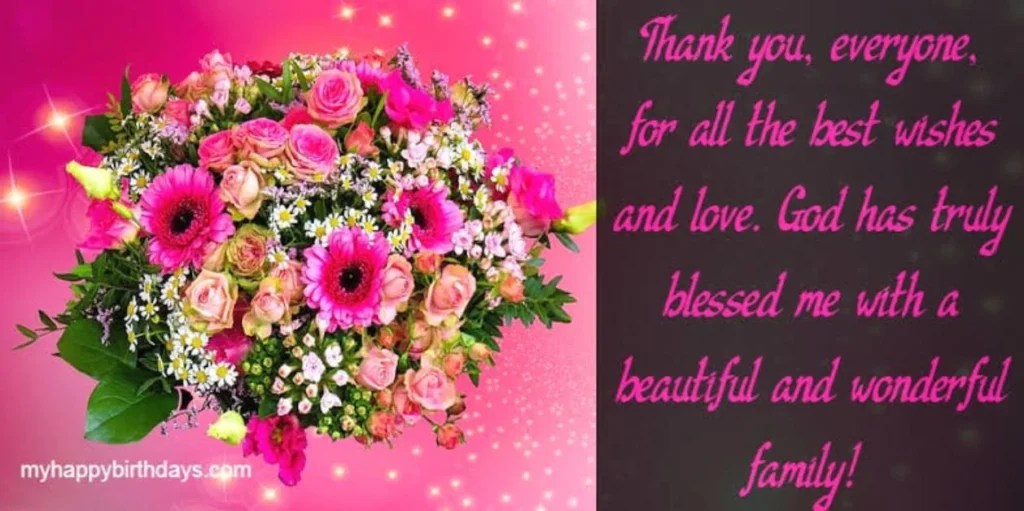 Unique WhatsApp Status Thanks for Birthday Wishes
